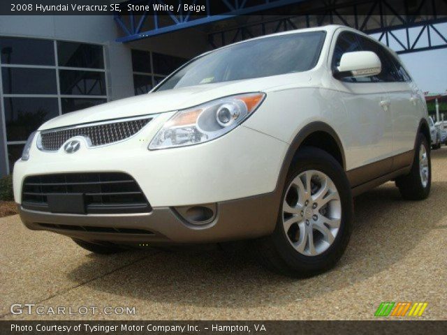 2008 Hyundai Veracruz SE in Stone White