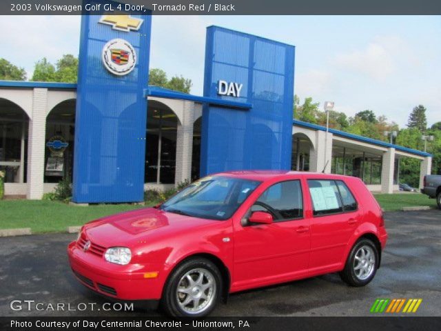 2003 Volkswagen Golf GL 4 Door in Tornado Red