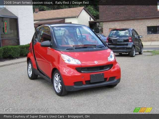 2008 Smart fortwo passion coupe in Rally Red