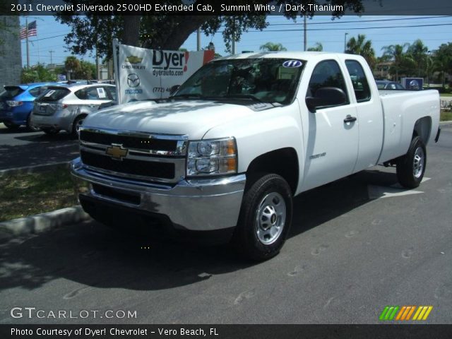 2011 Chevrolet Silverado 2500HD Extended Cab in Summit White