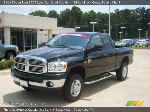 2009 Dodge Ram 2500 Lone Star Quad Cab 4x4 in Brilliant Black Crystal Pearl