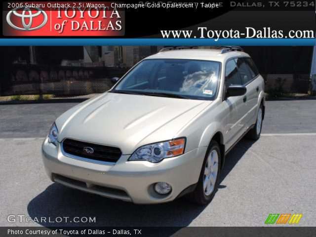 2006 Subaru Outback 2.5i Wagon in Champagne Gold Opalescent