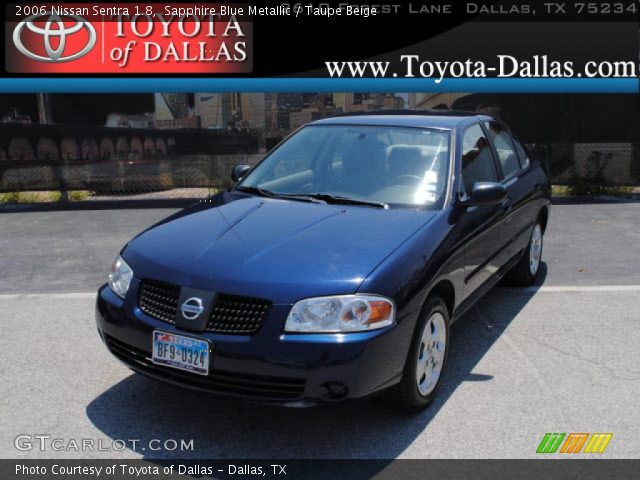 2006 Nissan Sentra 1.8 in Sapphire Blue Metallic