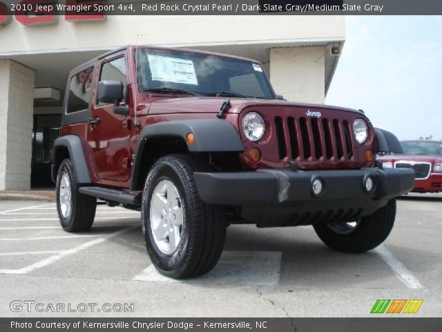 2010 Jeep Wrangler Sport 4x4 in Red Rock Crystal Pearl