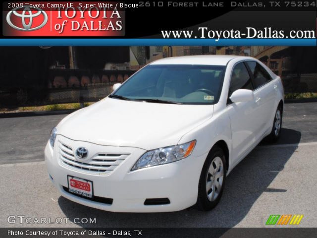 2008 Toyota Camry LE in Super White