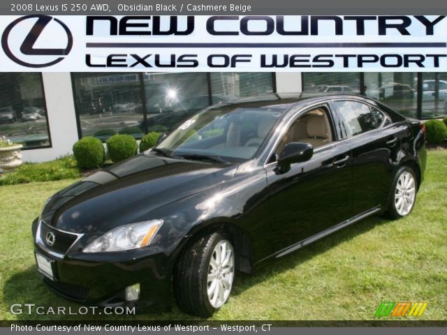 2008 Lexus IS 250 AWD in Obsidian Black
