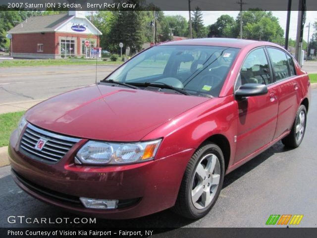 2007 Saturn ION 3 Sedan in Berry Red