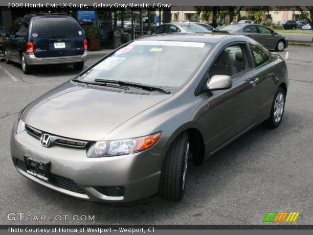 2008 Honda Civic LX Coupe in Galaxy Gray Metallic