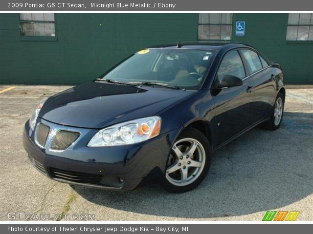 2009 Pontiac G6 GT Sedan in Midnight Blue Metallic
