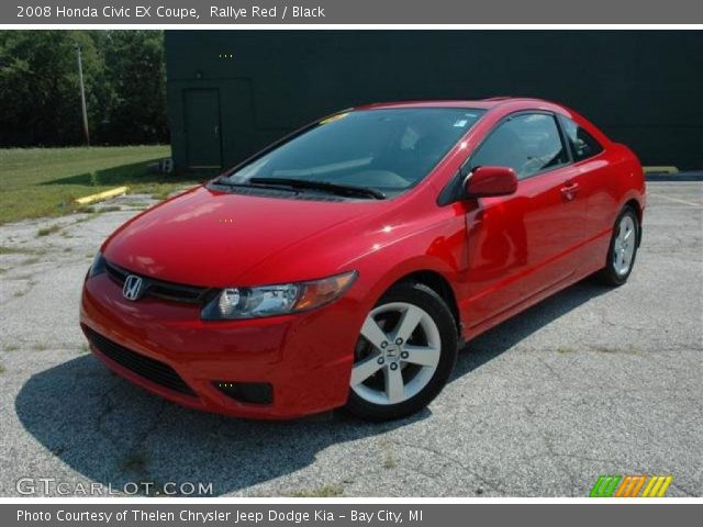 2008 Honda Civic EX Coupe in Rallye Red