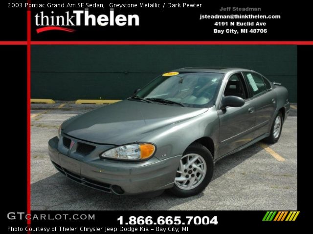 2003 Pontiac Grand Am SE Sedan in Greystone Metallic