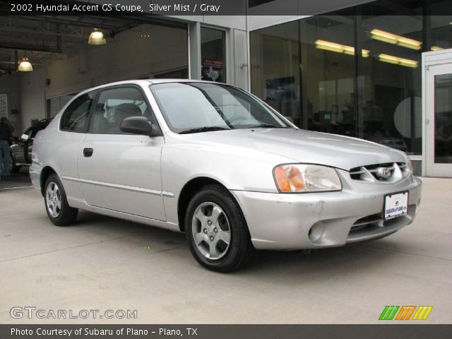 2002 Hyundai Accent GS Coupe in Silver Mist