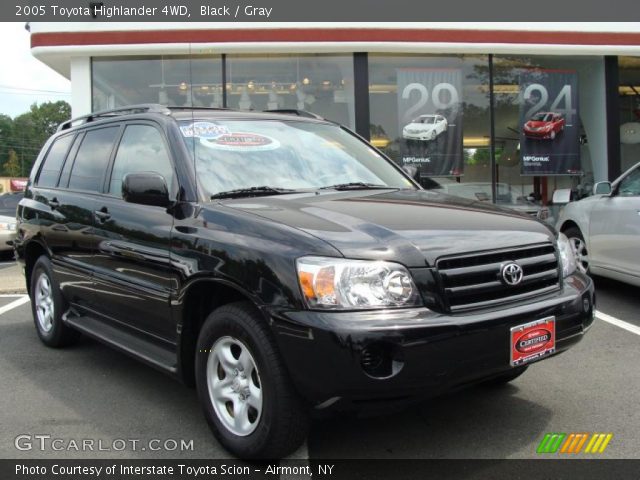 2005 Toyota Highlander 4WD in Black