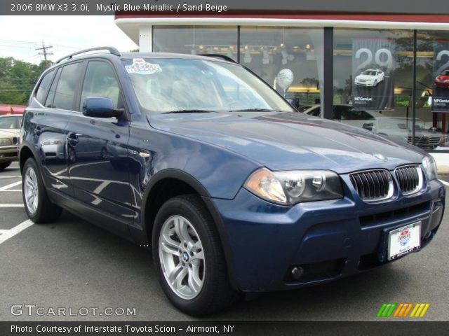 2006 BMW X3 3.0i in Mystic Blue Metallic