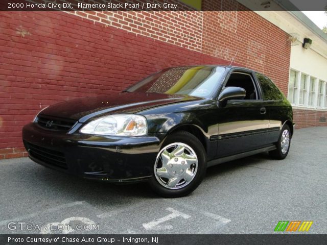 2000 Honda Civic DX in Flamenco Black Pearl