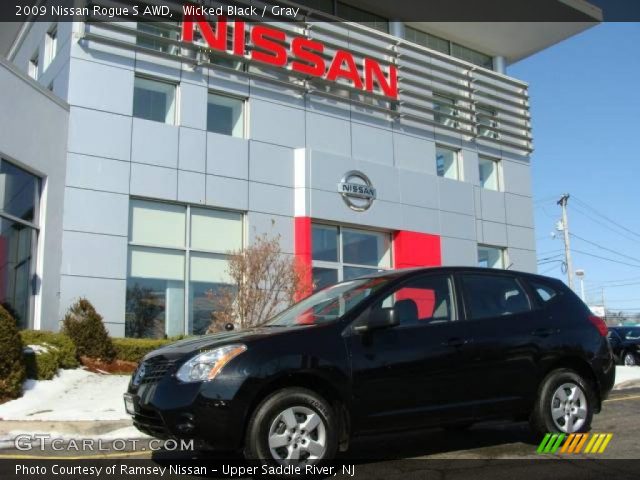 2009 Nissan Rogue S AWD in Wicked Black