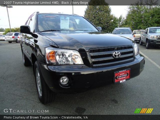 2007 Toyota Highlander Limited 4WD in Black
