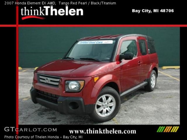 2007 Honda Element EX AWD in Tango Red Pearl