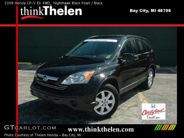 2008 Honda CR-V EX 4WD in Nighthawk Black Pearl