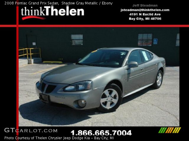 2008 Pontiac Grand Prix Sedan in Shadow Gray Metallic
