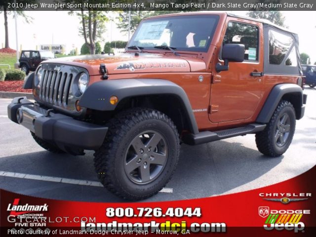 2010 Jeep Wrangler Sport Mountain Edition 4x4 in Mango Tango Pearl