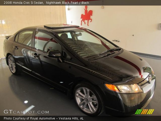2008 Honda Civic Si Sedan in Nighthawk Black Pearl