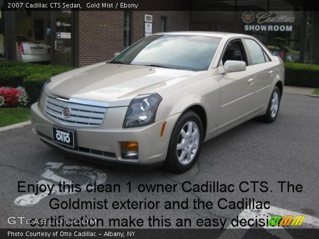 2007 Cadillac CTS Sedan in Gold Mist