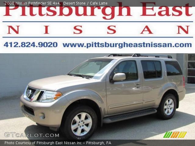 2008 Nissan Pathfinder SE 4x4 in Desert Stone