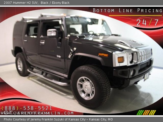 2007 Hummer H2 SUV in Black