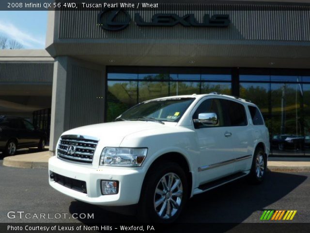 2008 Infiniti QX 56 4WD in Tuscan Pearl White