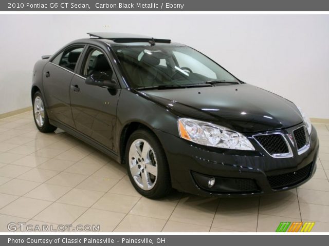 2010 Pontiac G6 GT Sedan in Carbon Black Metallic