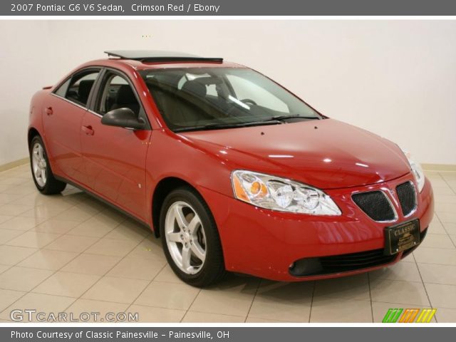 2007 Pontiac G6 V6 Sedan in Crimson Red