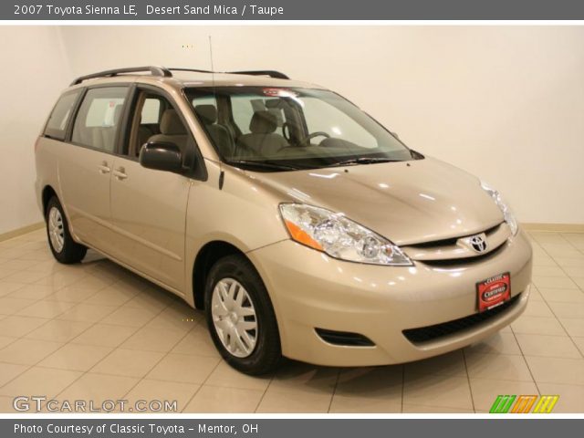 2007 Toyota Sienna LE in Desert Sand Mica