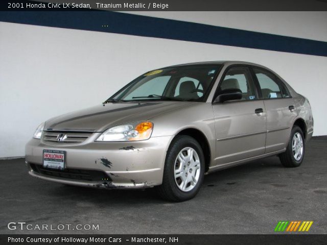 2001 Honda Civic LX Sedan in Titanium Metallic