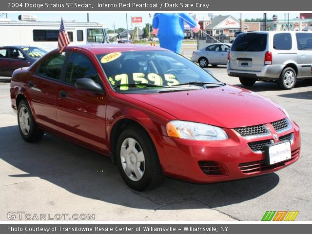 2004 Dodge Stratus SE Sedan in Inferno Red Pearlcoat