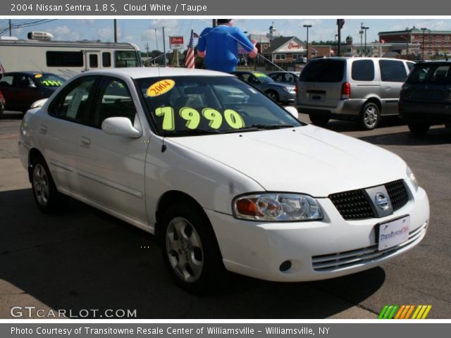 2004 Nissan Sentra 1.8 S in Cloud White
