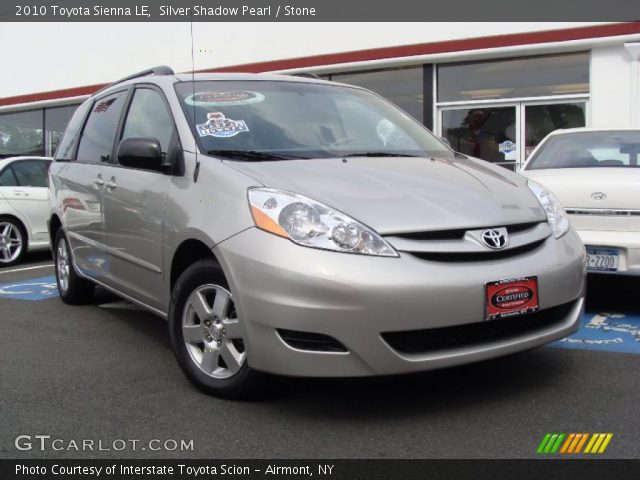 2010 Toyota Sienna LE in Silver Shadow Pearl