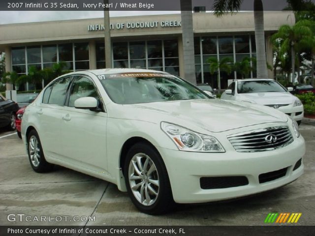 2007 Infiniti G 35 Sedan in Ivory Pearl