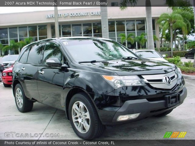 2007 Acura MDX Technology in Formal Black Pearl