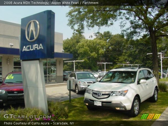 2008 Acura MDX Technology in Aspen White Pearl