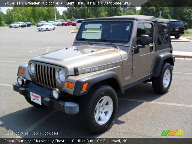 2004 Jeep Wrangler Rubicon 4x4 in Light Khaki Metallic