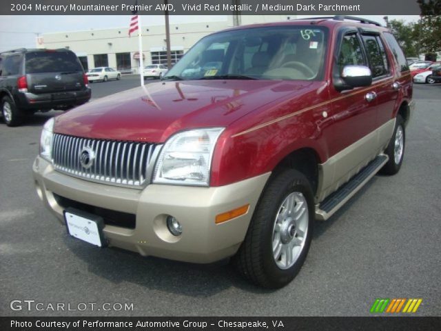2004 Mercury Mountaineer Premier AWD in Vivid Red Metallic