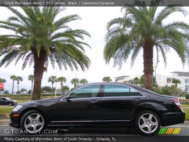 2008 Mercedes-Benz S 550 Sedan in Black
