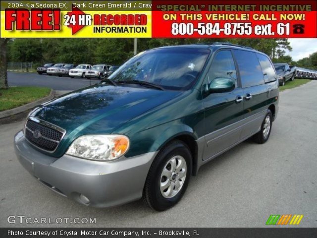 2004 Kia Sedona EX in Dark Green Emerald