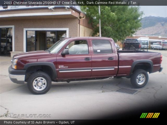 2003 Chevrolet Silverado 2500HD LT Crew Cab 4x4 in Dark Carmine Red Metallic