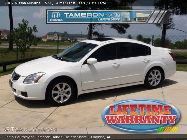 2007 Nissan Maxima 3.5 SL in Winter Frost Pearl