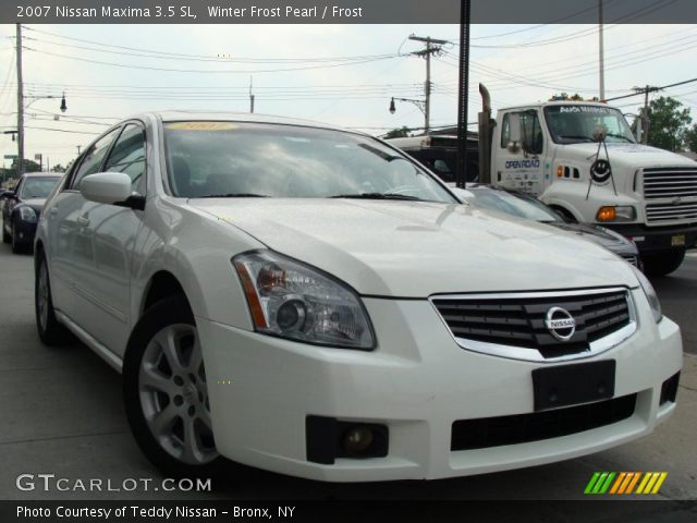 2007 Nissan Maxima 3.5 SL in Winter Frost Pearl