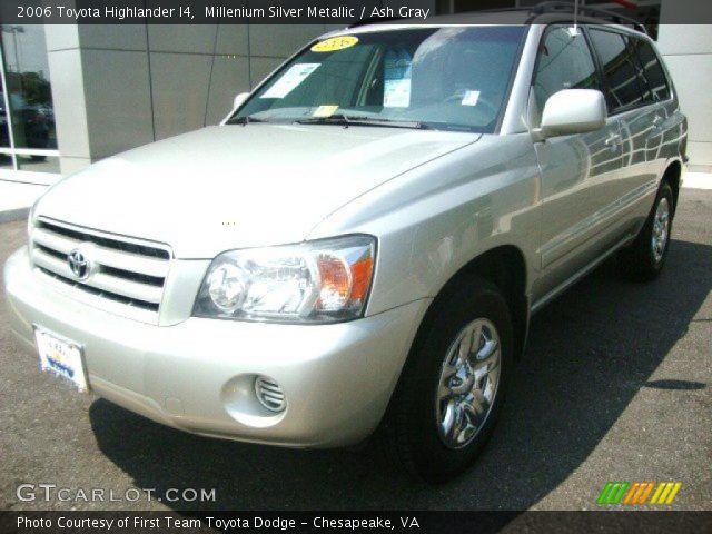 2006 Toyota Highlander I4 in Millenium Silver Metallic