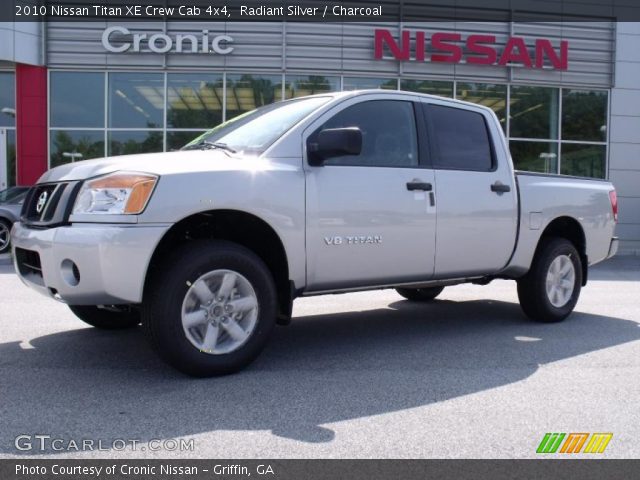 2010 Nissan Titan XE Crew Cab 4x4 in Radiant Silver