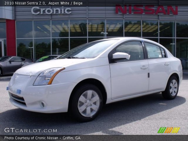 2010 Nissan Sentra 2.0 in Aspen White